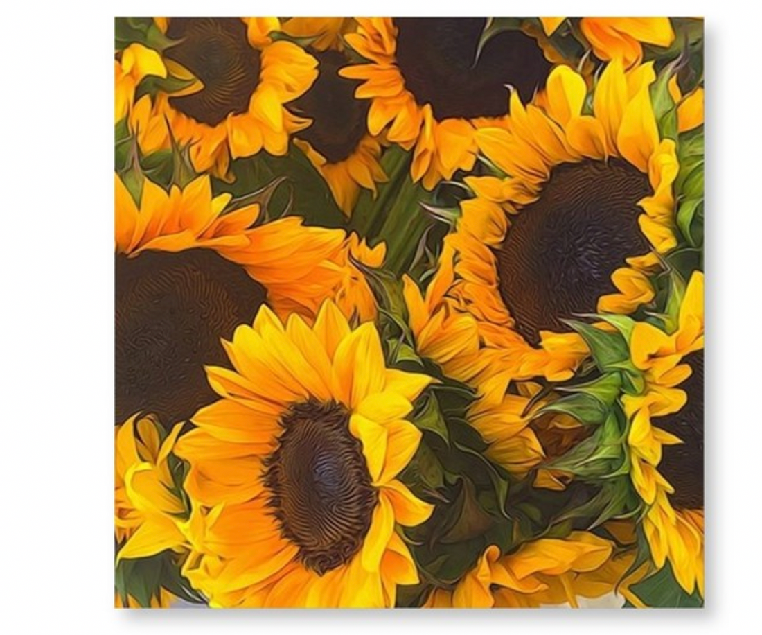 Just Sold! Sunflowers Wall Tile on Cafepress