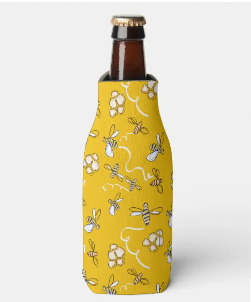 Just Sold! Honey Bees Bottle Coozie on my Zazzle Store