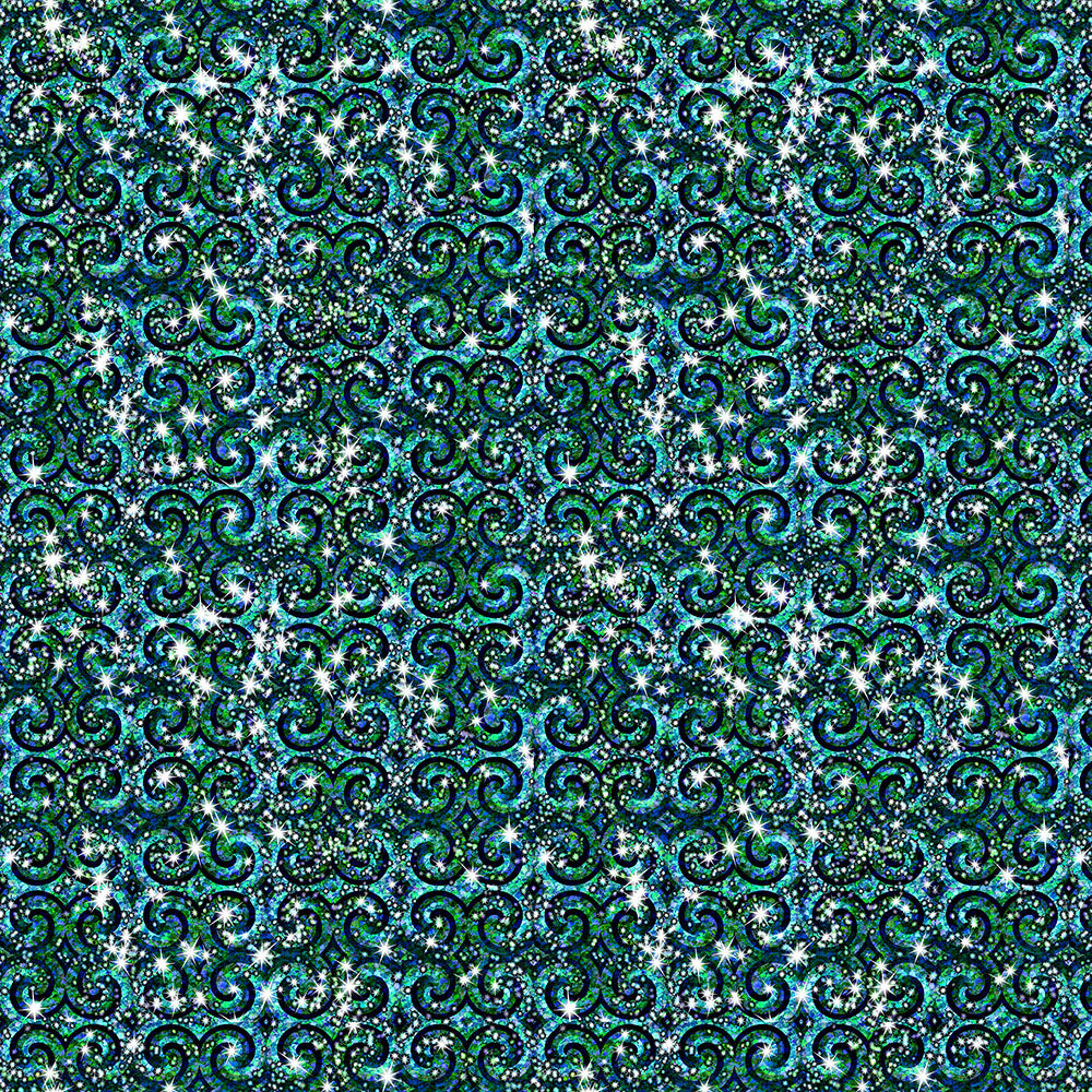 Blue Ice Sparkle Swirl