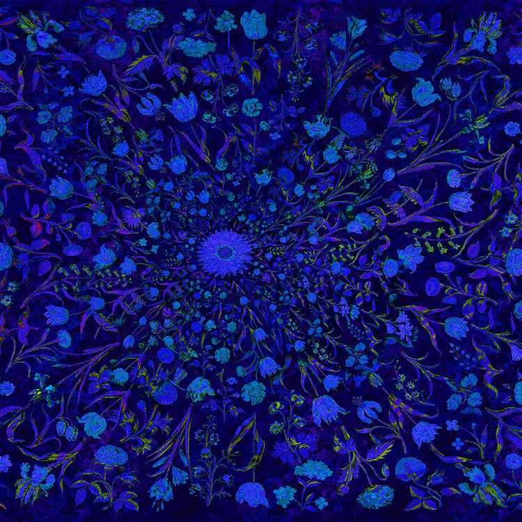 Blue Medieval Flowers