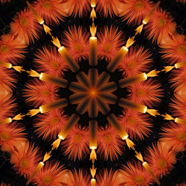 Candles and Flowers Kaleidoscope