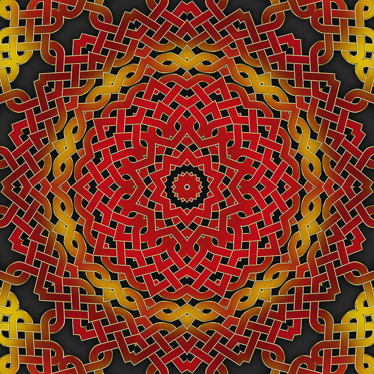 Orange Celtic Spiral