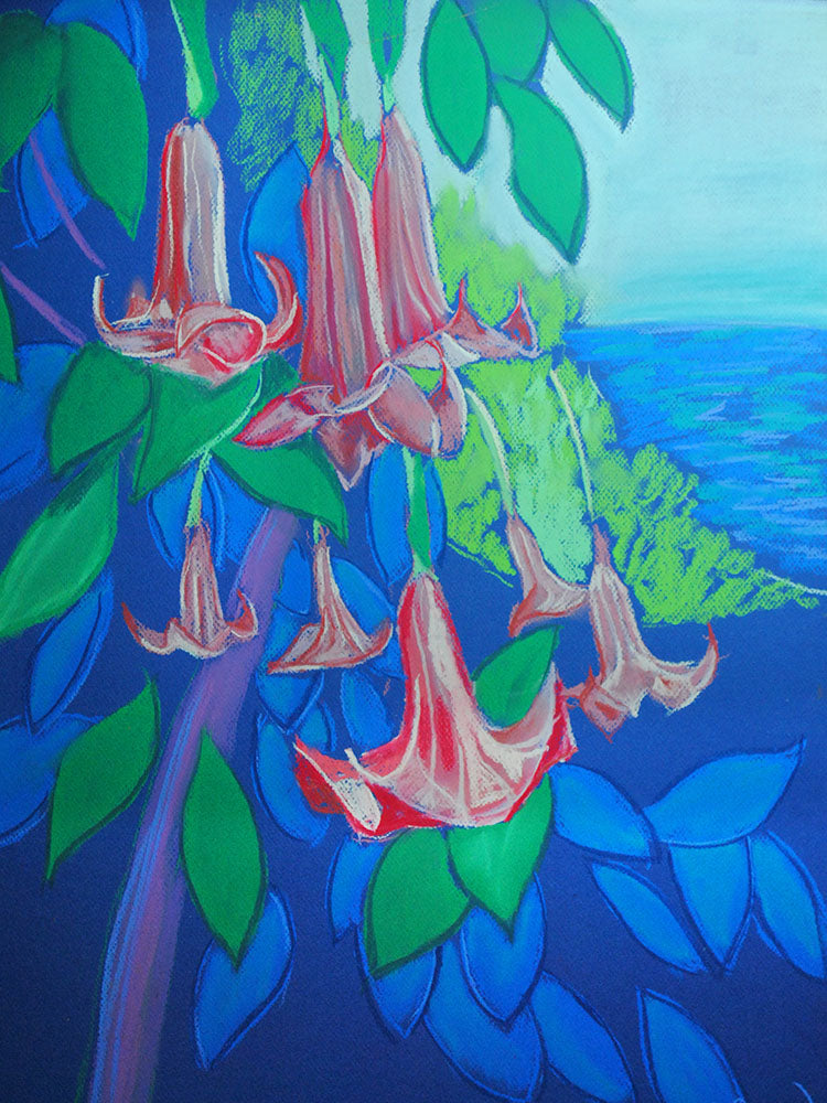 Angels Trumpet Pastel