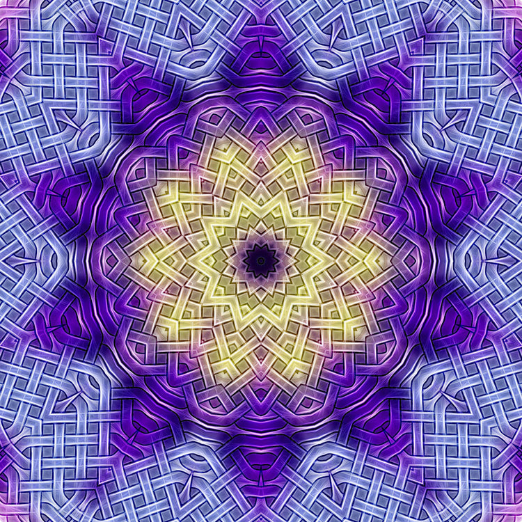 Purple Celtic Knot Kaleidoscope