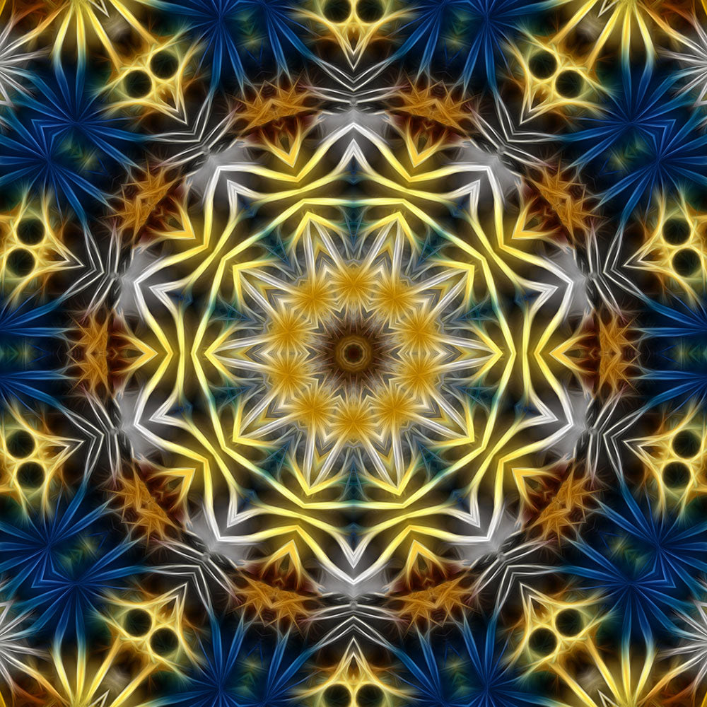 Yellow and Blue Kaleidoscope