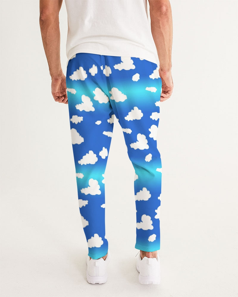 Clouds Pattern Men's All-Over Print Joggers