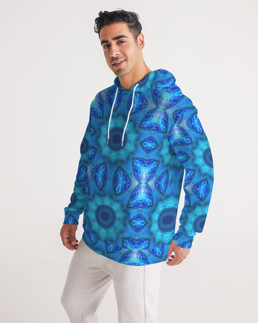 Blue Ocean Kaleidoscope Men's All-Over Print Hoodie