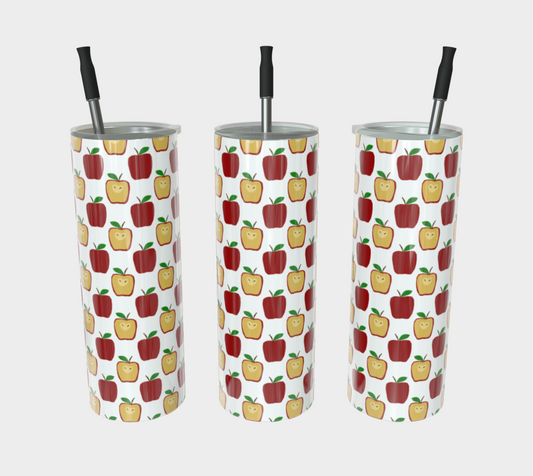 Apple Polkadots Stainless Steel Tumbler