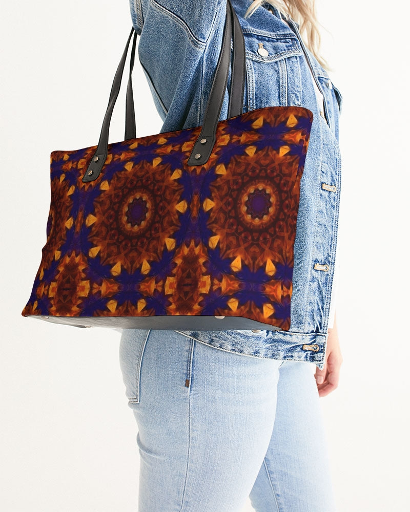 Blue Orange Red Kaleidoscope Stylish Tote