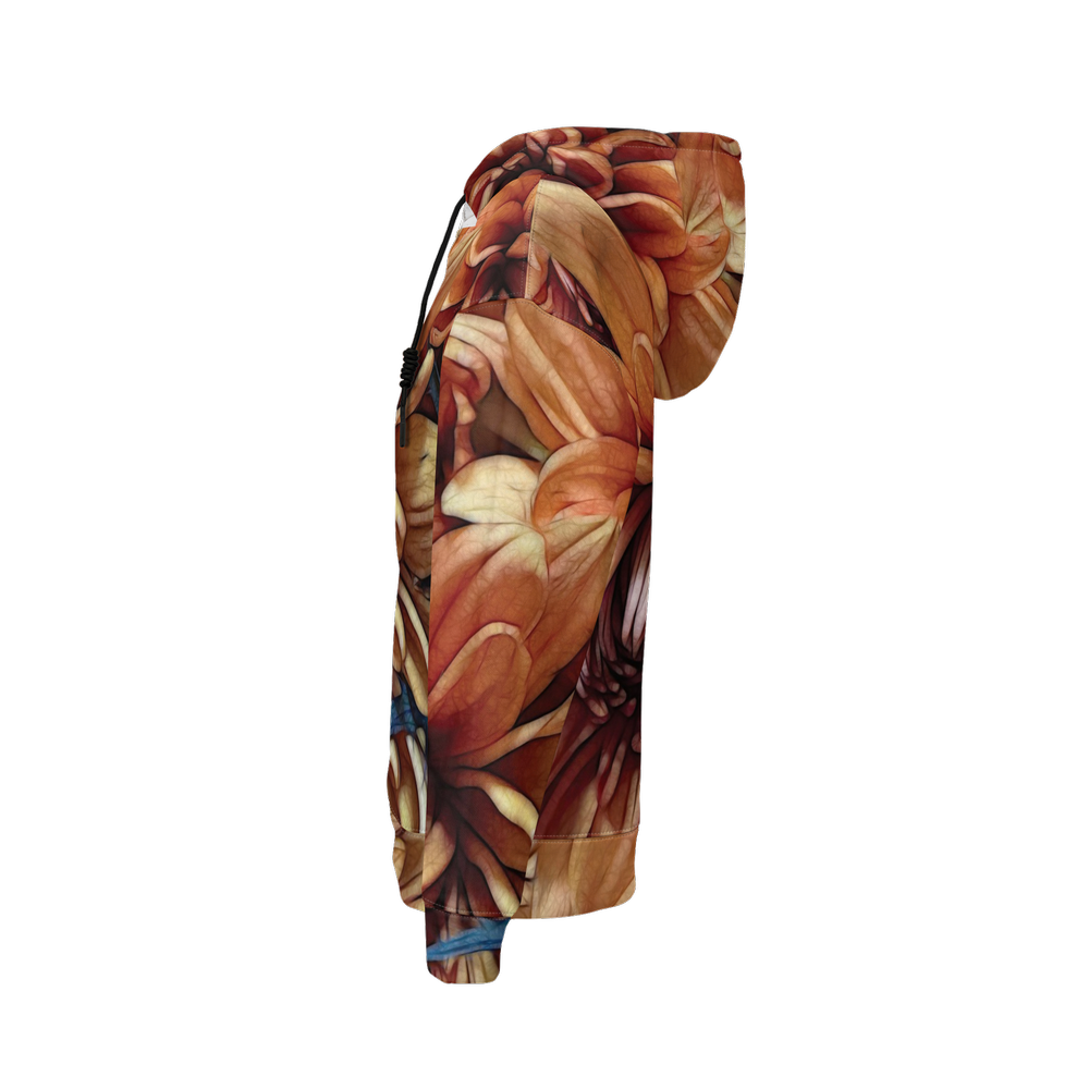 October Flowers 8 Women's Relaxed Fit Hoodie-Super Heavy 375g