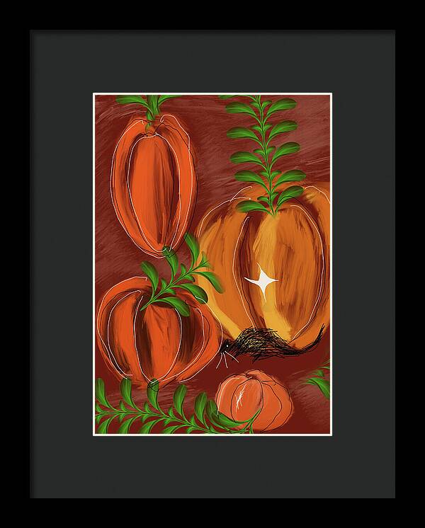 Pumpkin Patch 1 - Framed Print