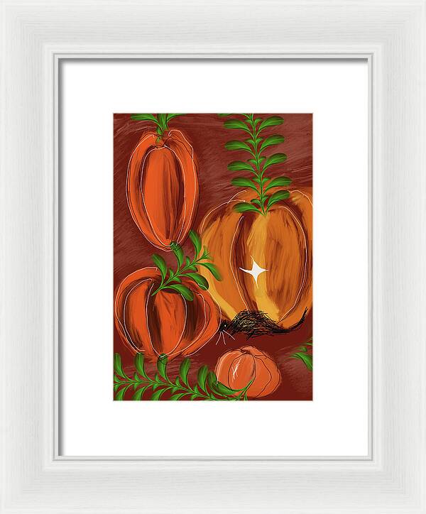 Pumpkin Patch 1 - Framed Print