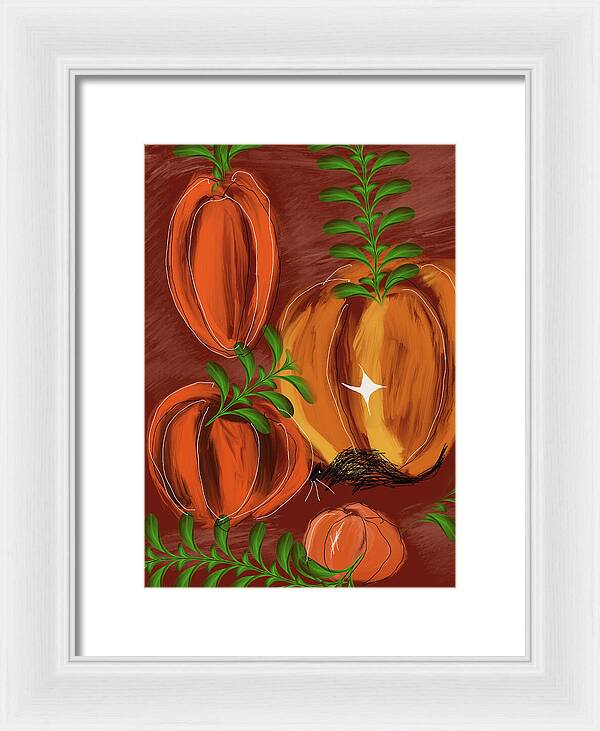 Pumpkin Patch 1 - Framed Print