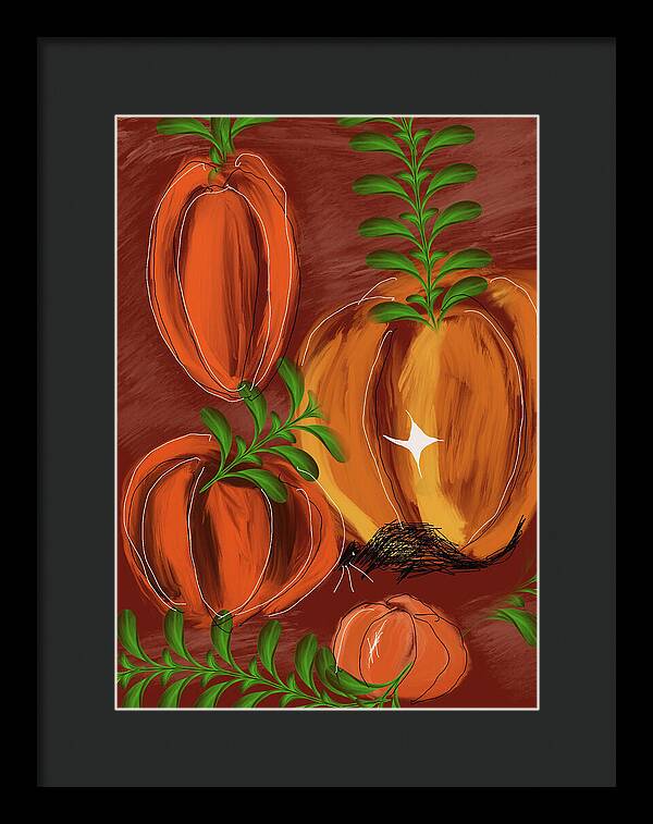 Pumpkin Patch 1 - Framed Print