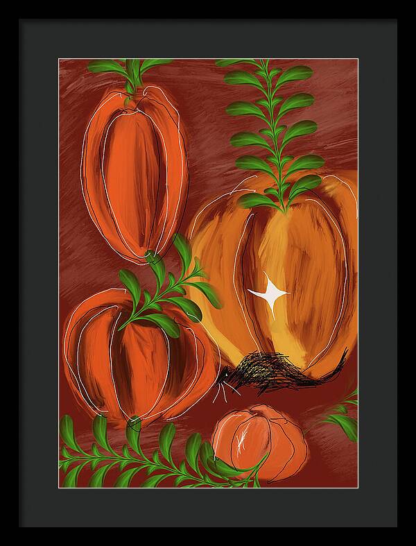 Pumpkin Patch 1 - Framed Print
