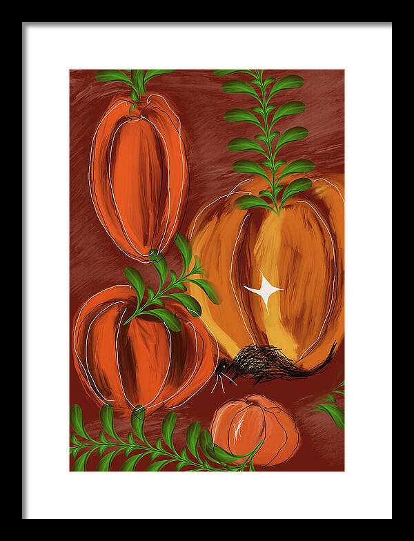 Pumpkin Patch 1 - Framed Print