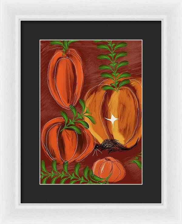 Pumpkin Patch 1 - Framed Print