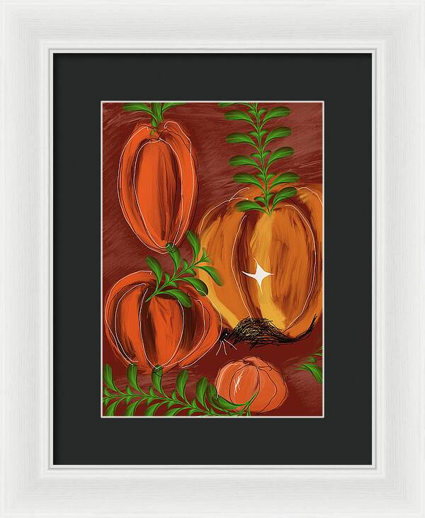 Pumpkin Patch 1 - Framed Print