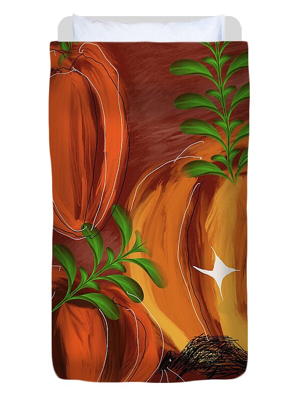 Pumpkin Patch 1 - Duvet Cover