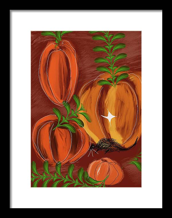 Pumpkin Patch 1 - Framed Print