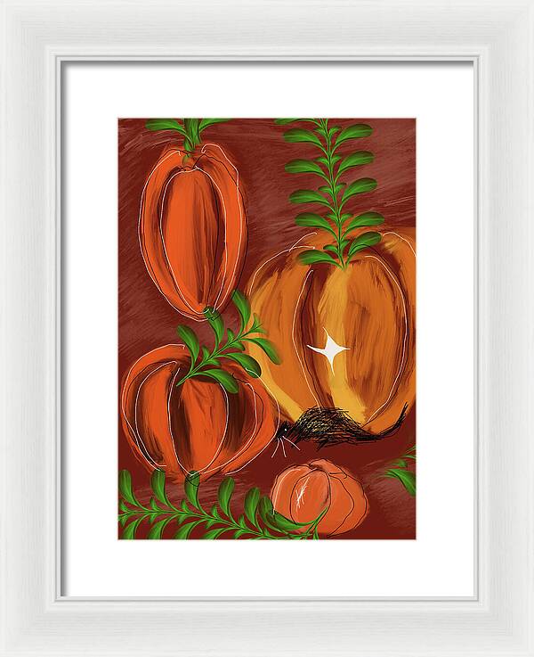 Pumpkin Patch 1 - Framed Print