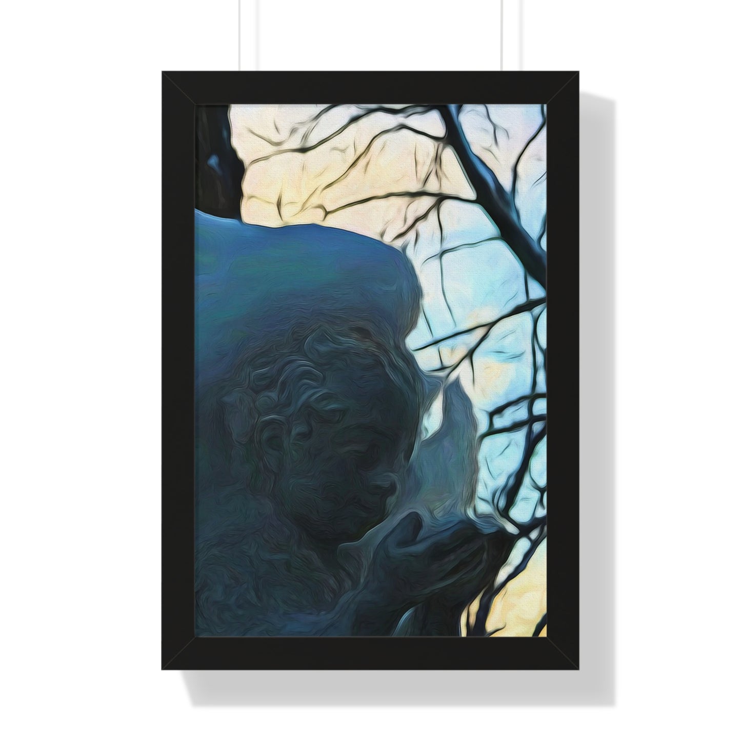Angel On My Tree Framed Vertical Poster
