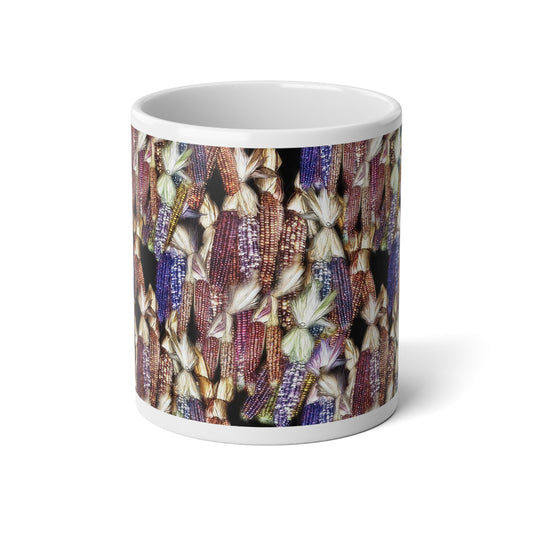 Harvest Corn Jumbo Mug - 20oz, Unique Artwork Cup, Perfect for Coffee Lovers, Gift for Home Decor, Kitchen Collection, Fall Aesthetic
