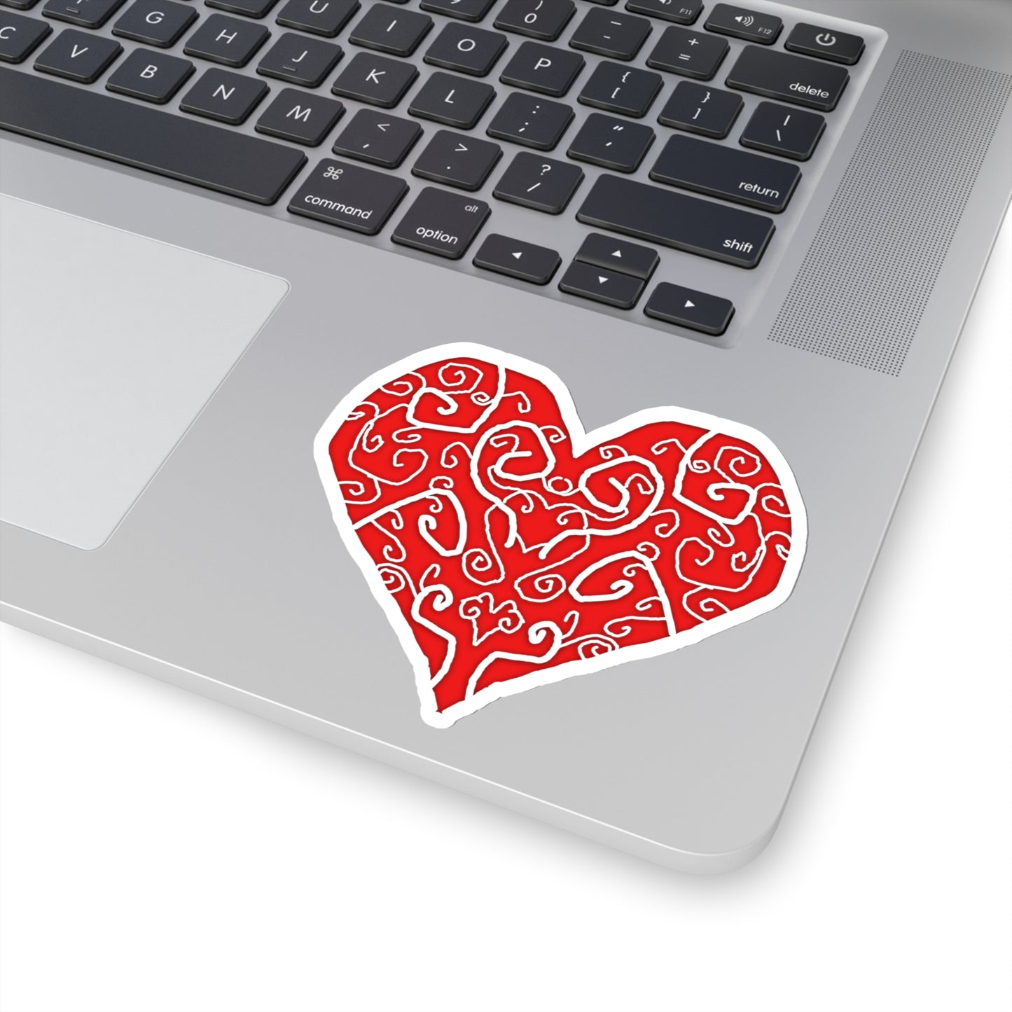 Heart Swirls Kiss-Cut Stickers