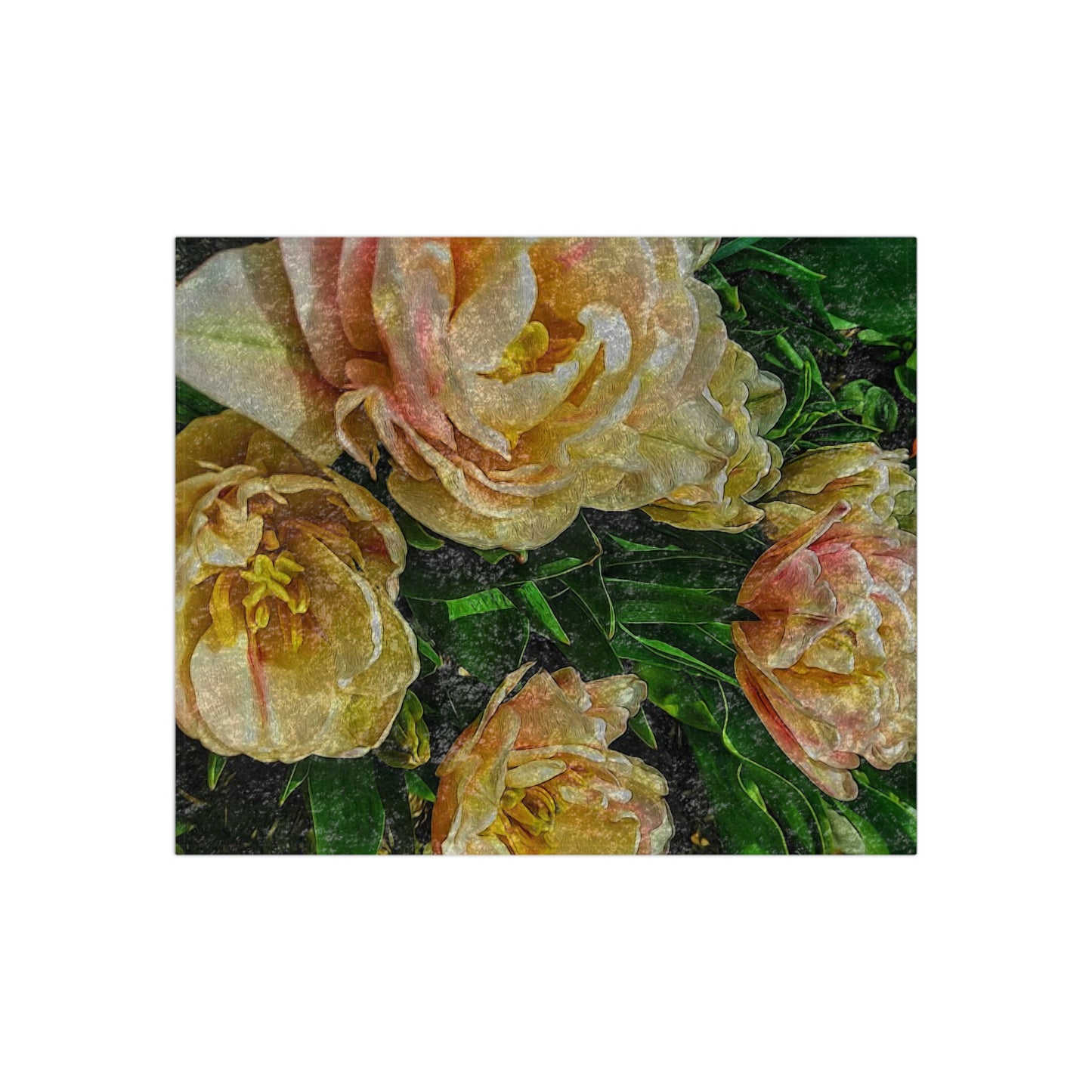 Early Summer Flowers Crushed Velvet Blanket