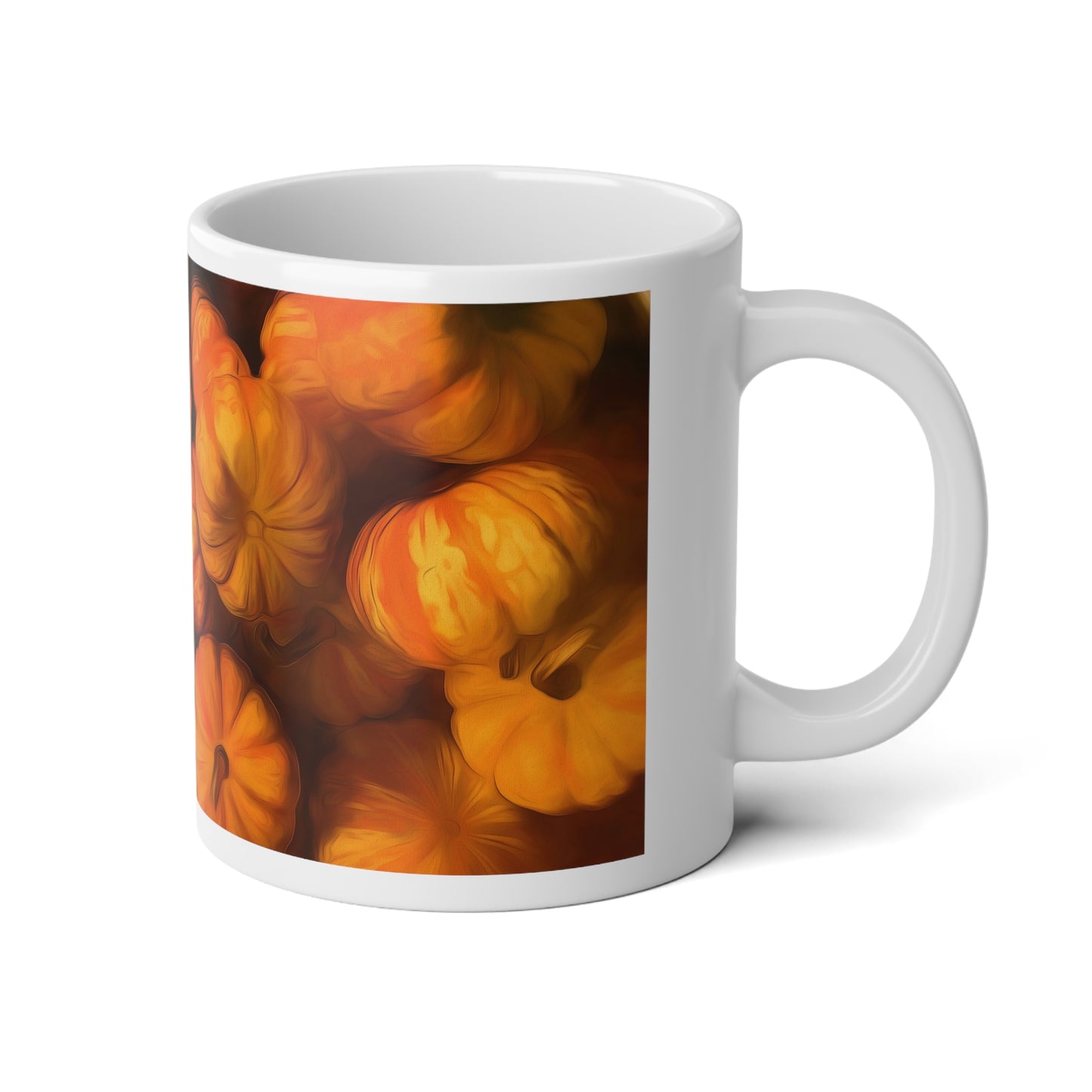 Mini Pumpkins Jumbo Mug, Cozy Fall Coffee Cup, Halloween Decor, Seasonal Gift, Thanksgiving Drinkware