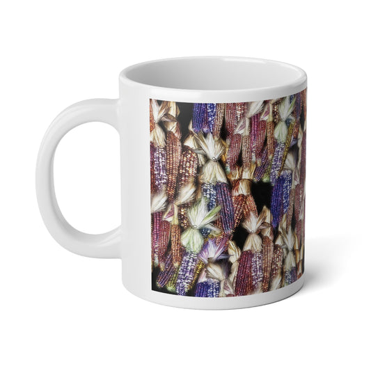 Harvest Corn Jumbo Mug - 20oz, Unique Artwork Cup, Perfect for Coffee Lovers, Gift for Home Decor, Kitchen Collection, Fall Aesthetic