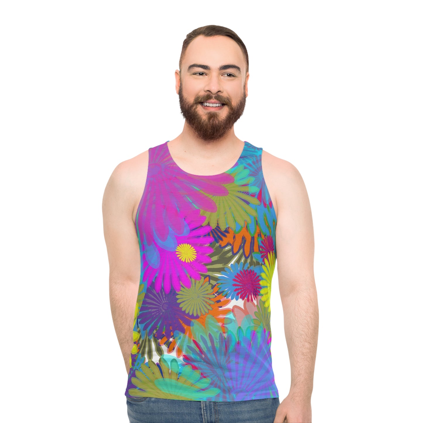 Daisy Festival Unisex Tank Top (AOP)