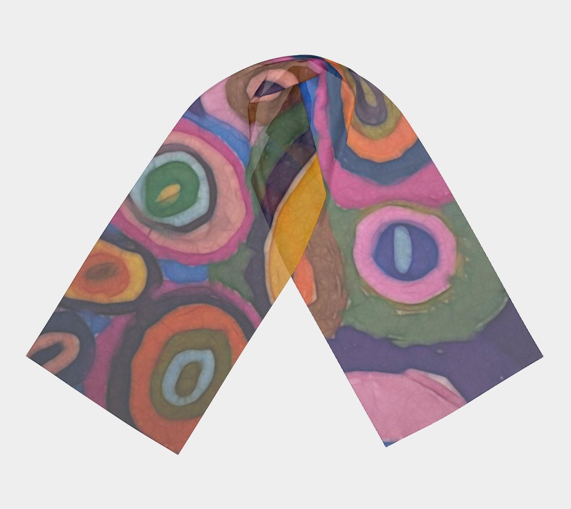 Warm Autumn Bubbles Long Scarf