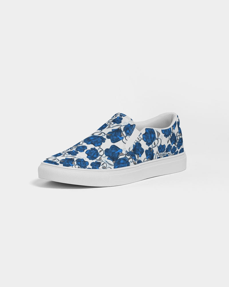 Blue Roses Women's Slip-On Canvas Shoe