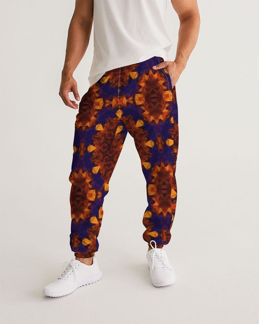 Blue Orange Red Kaleidoscope Men's All-Over Print Track Pants
