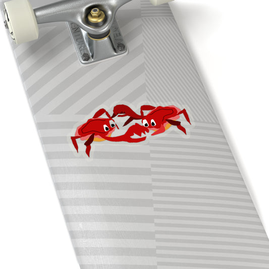 Dancing Crabbies Kiss-Cut Stickers