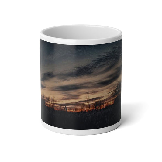 Twilight In November Jumbo Mug, 20oz | Perfect for Coffee Lovers, Nature Enthusiasts, Great Gift for Birthdays, Relaxing Mornings, Cozy Evenings