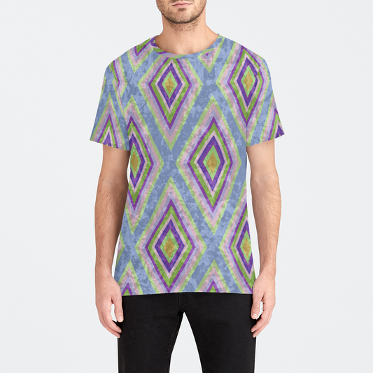 Colorful Diamonds Variation 2 Mens Velvet Tee
