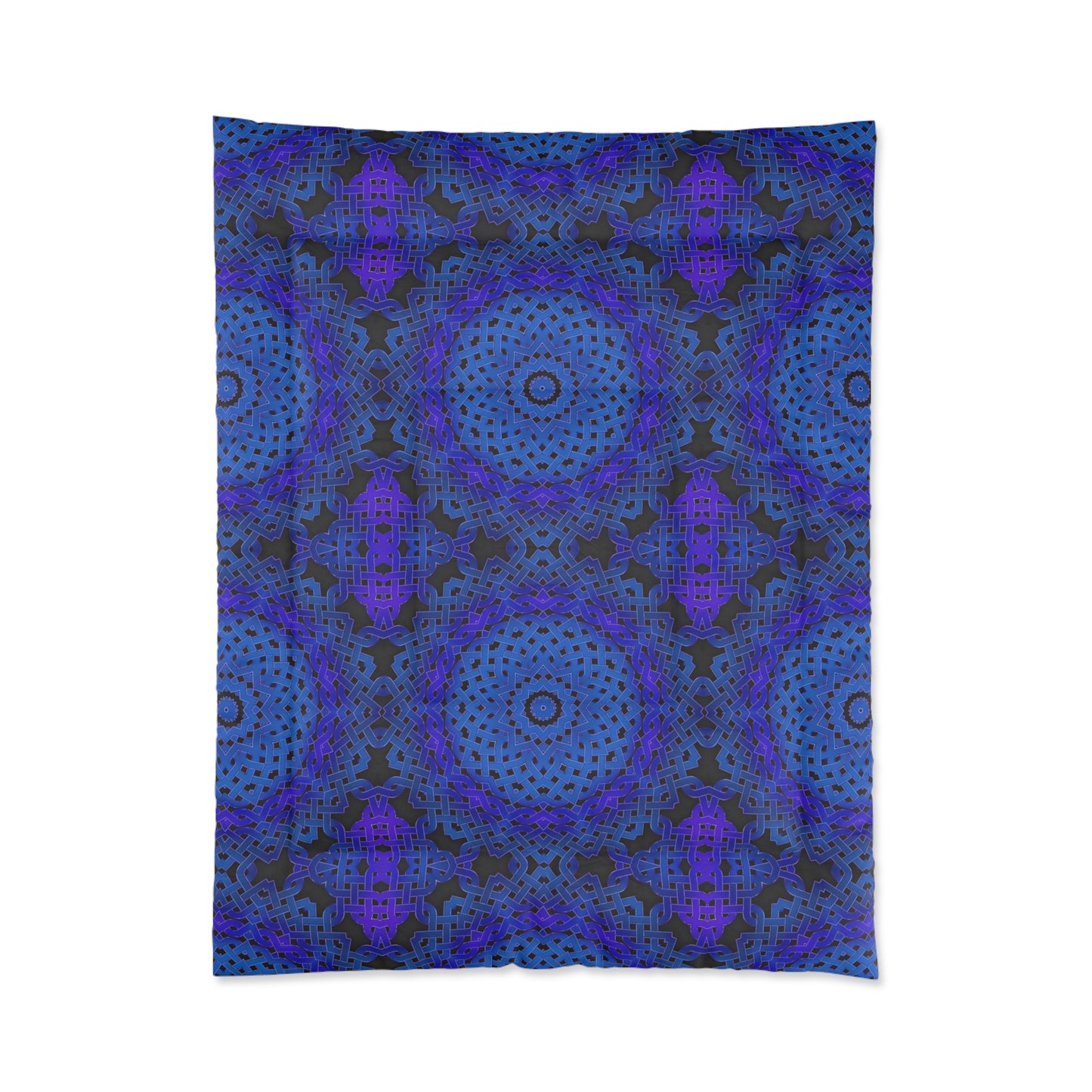 Blue Celtic Kaleidoscope Comforter — Bohemian Bedding