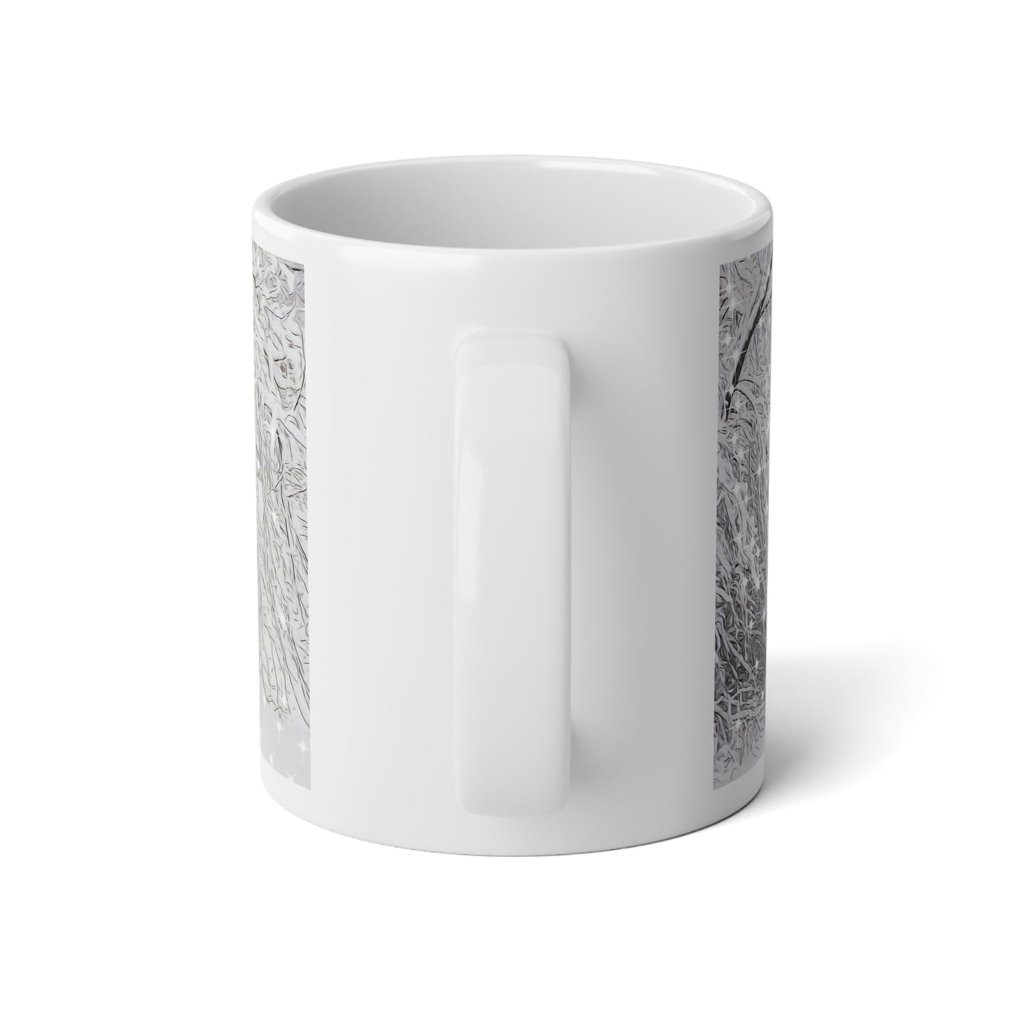 20oz Jumbo Mug — Snowy Winter Trees Scenic Coffee Cup
