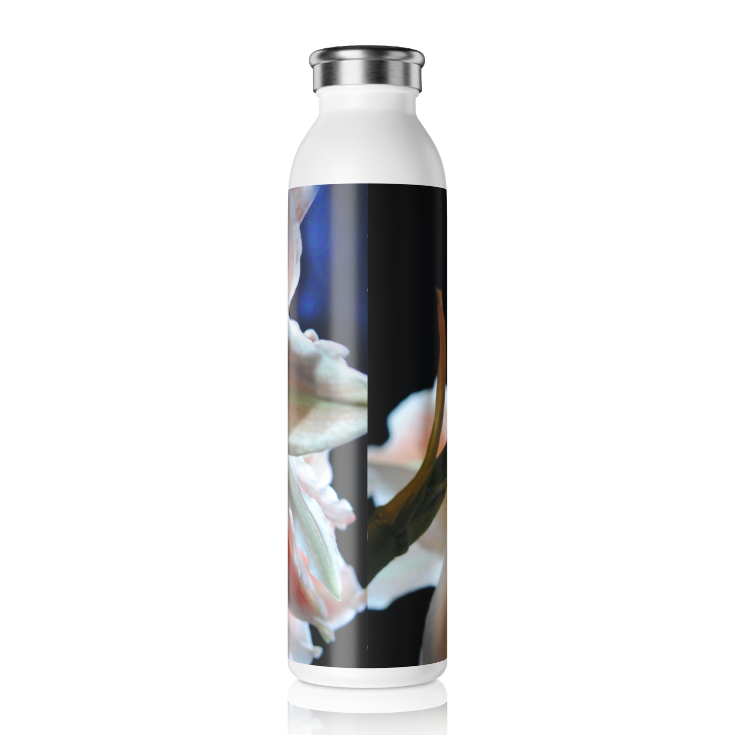 Amaryllis In The Light  Slim Water Bottle | Eco-Friendly Hydration, Gift for Nature Lovers, Fitness, Yoga, Travel