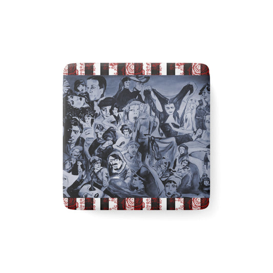 Silents Porcelain Magnet, Square