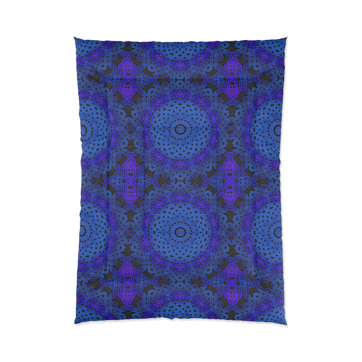 Blue Celtic Kaleidoscope Comforter — Bohemian Bedding