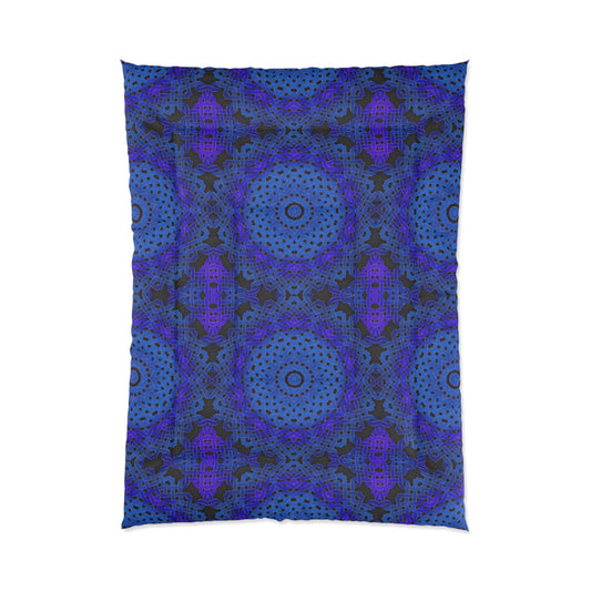 Blue Celtic Kaleidoscope Comforter — Bohemian Bedding