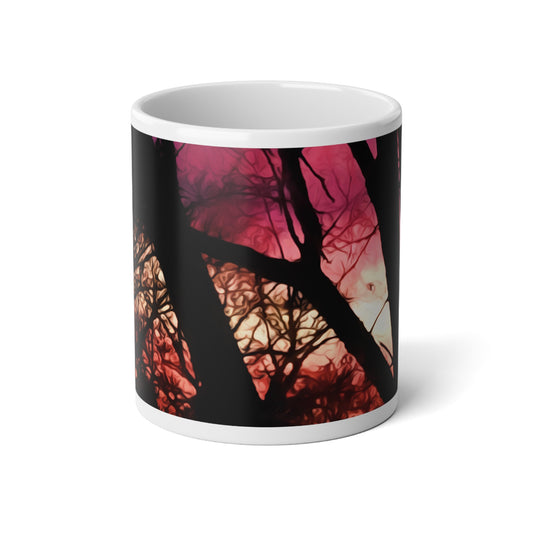 Twilight Forest Jumbo Mug, 20oz | Nature Lover Gift, Coffee Cup, Large Drinkware, Home Decor, Sunset Vibes
