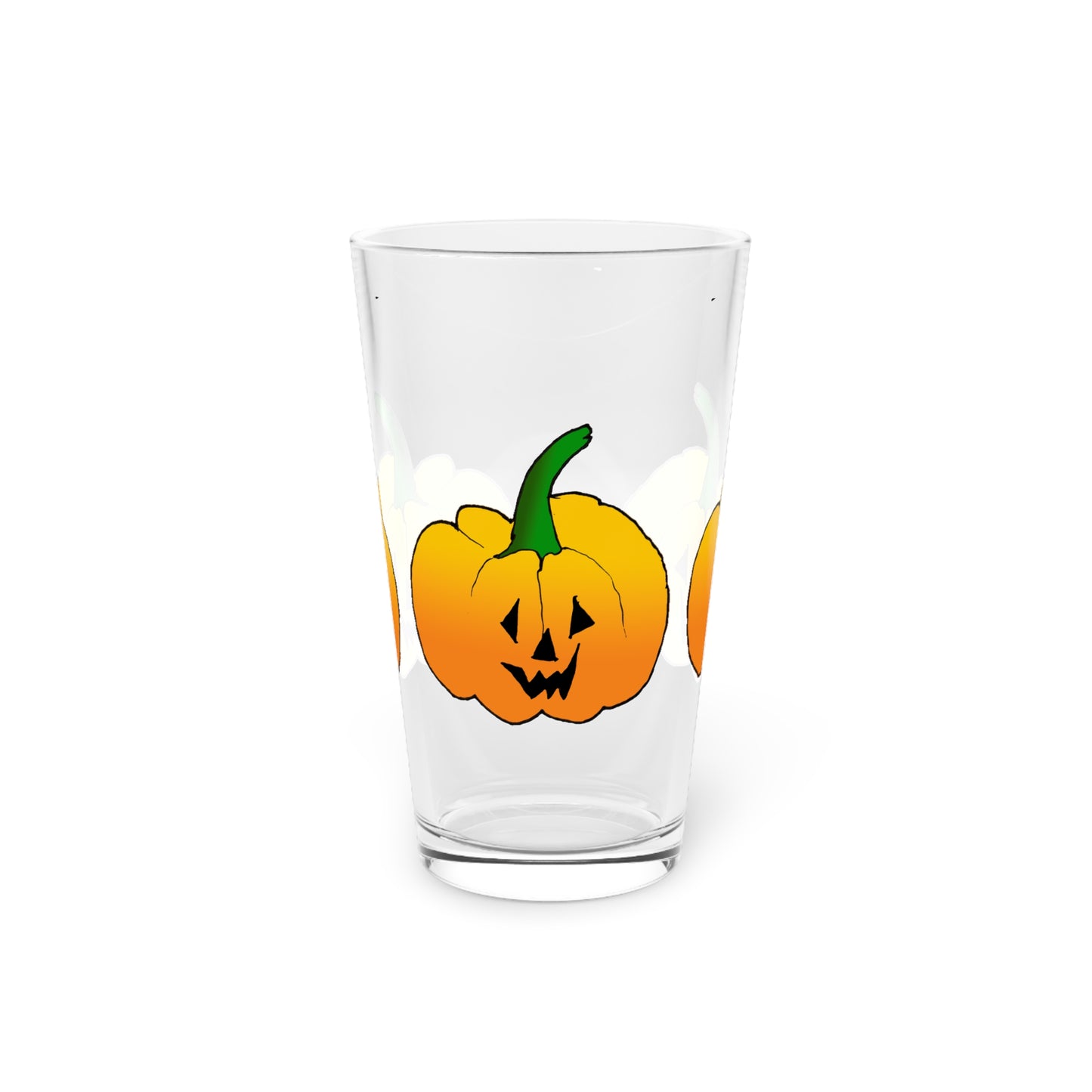 Jack O Lantern Pint Glass, 16oz