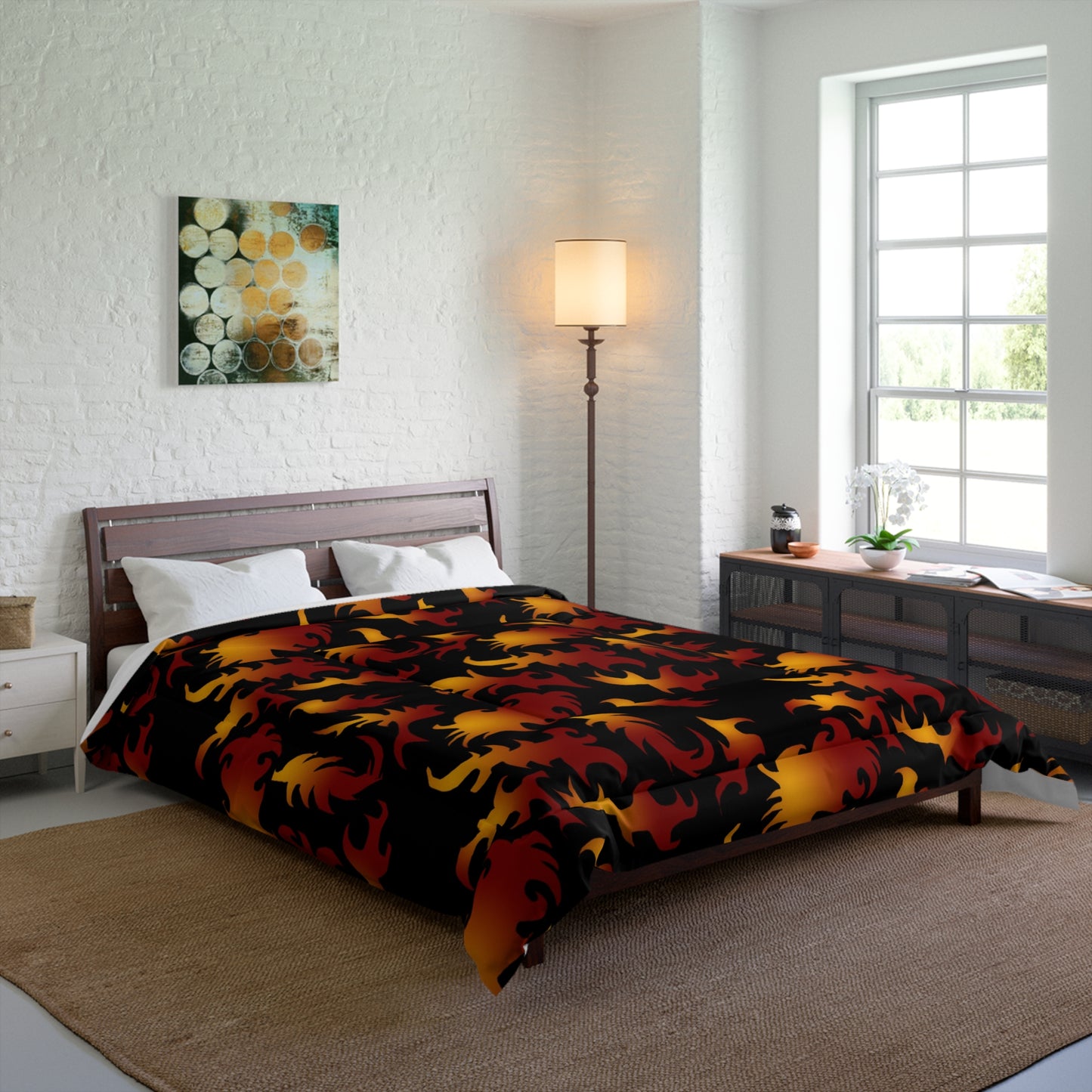 Flame Pattern Comforter —  Bedding