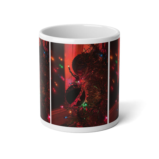 Christmas Tree Lights 20oz Jumbo Mug — Festive Holiday Coffee Cup