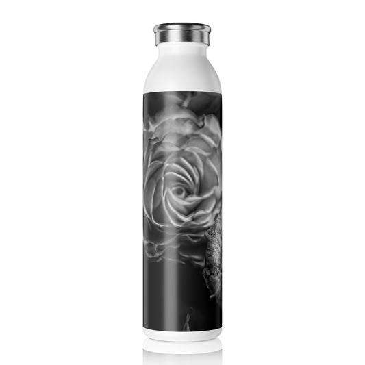 Black and White Tea Roses Slim Water Bottle - Floral Design, Eco-Friendly Hydration, Perfect for Gym, Yoga, Travel, Gifts for Her, Black and White Rose [...]