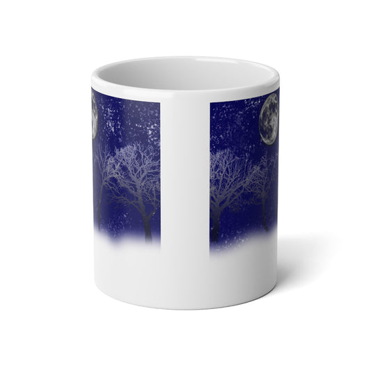 Blue Moon Snow Trees Moon Jumbo Mug - 20oz